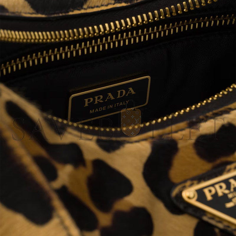 Pra*a aimÈe medium printed leather shoulder bag 1bc229 (31*18*10cm)